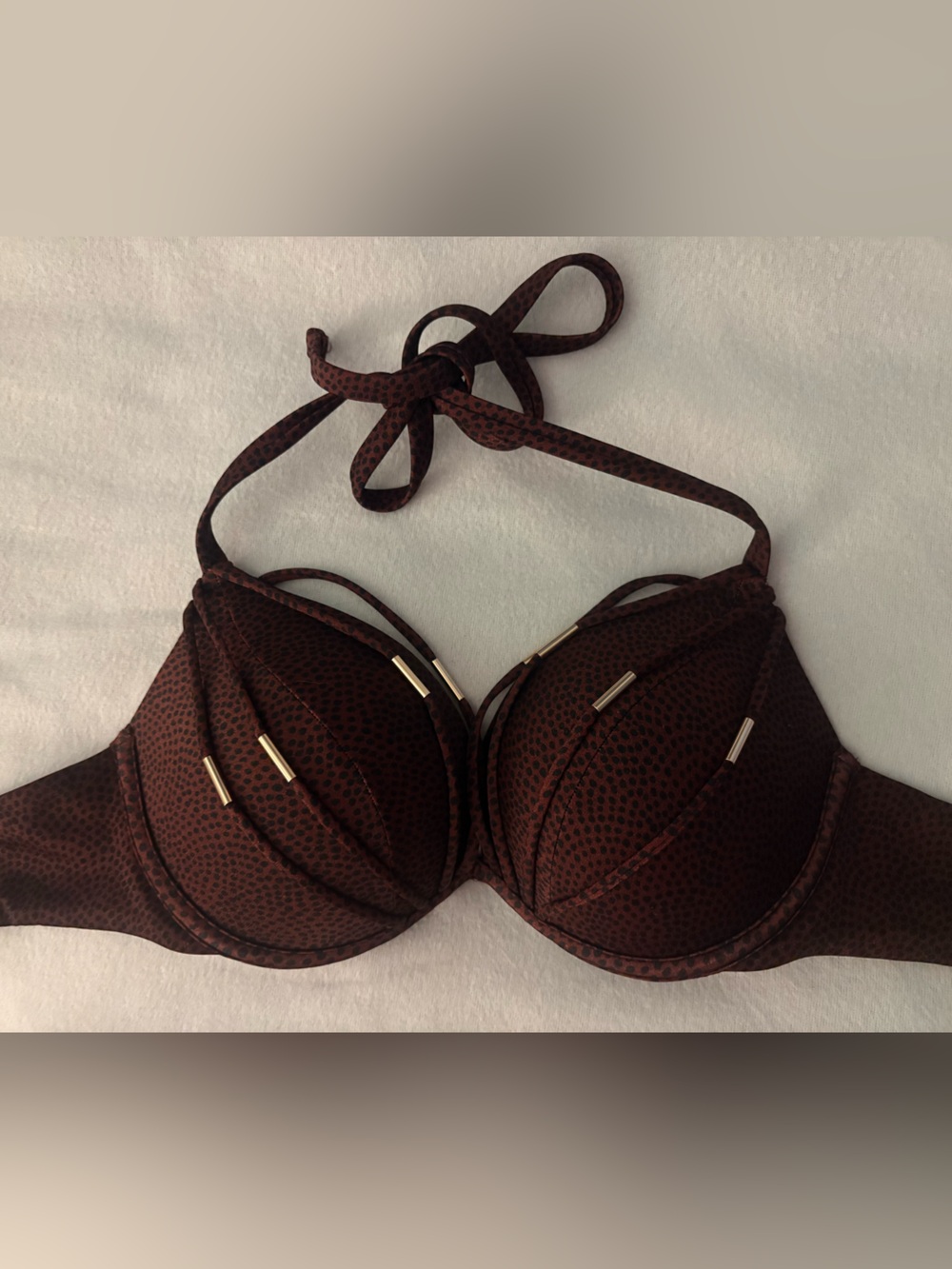 NWOT VS Archives Banded Push-Up Bikini Top